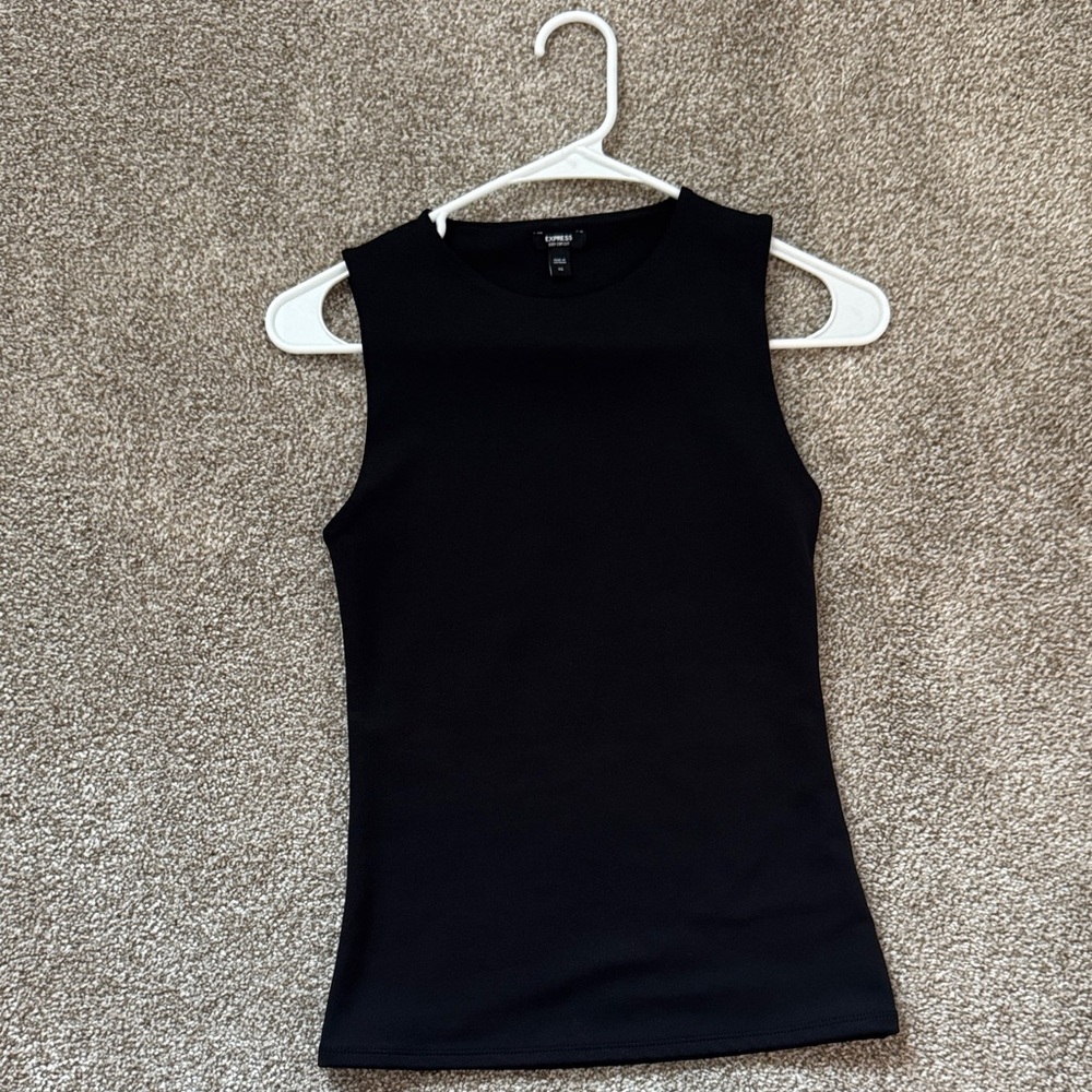 Express Sleek Black Tank Top
